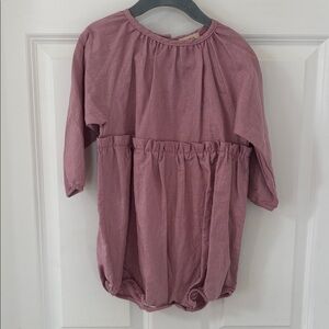 Mabo Purple Long Sleeve Girls Romper 4/5